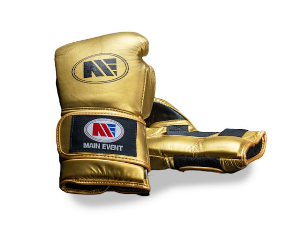 Main Event TTG 5000 Titanium Training Boxing Gloves Gold